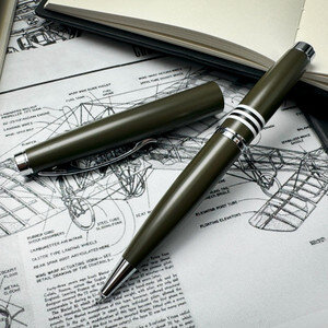 Dakota Gel Rollerball Pen, Military Green