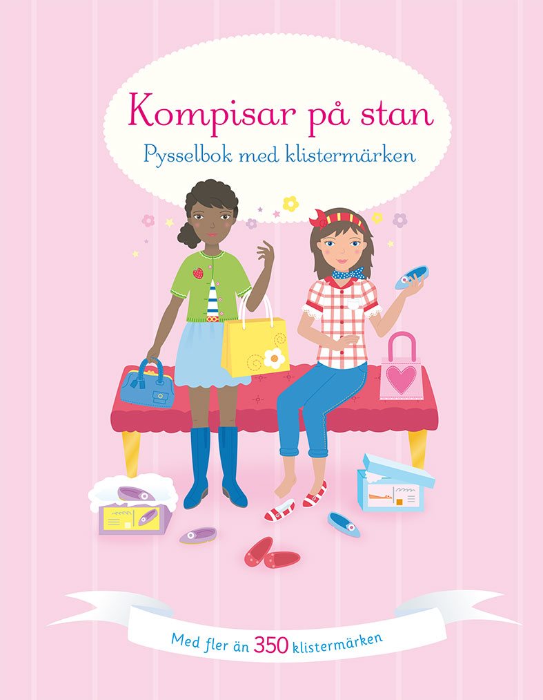 Kompisar på stan: pysselbok med klistermärken