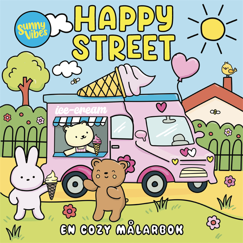 Happy Street : En cozy målarbok