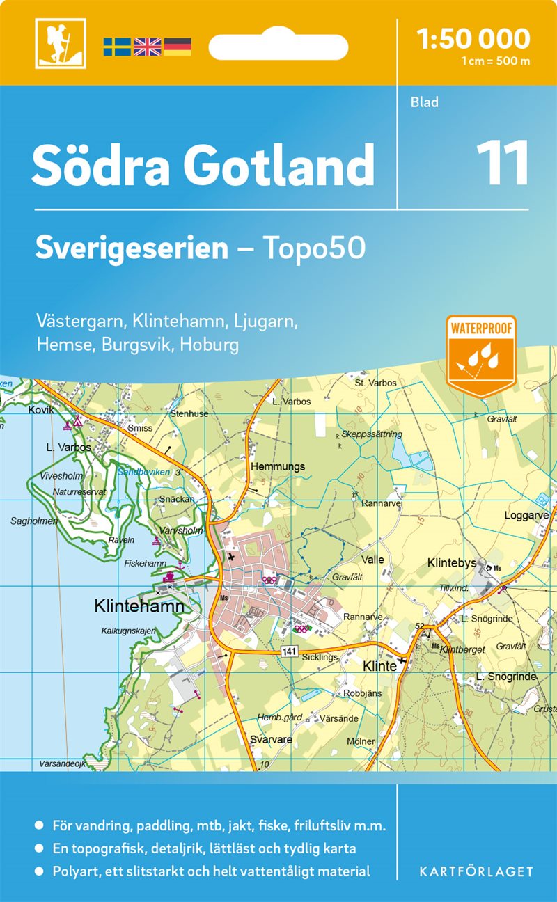 11 Södra Gotland Sverigeserien Topo50