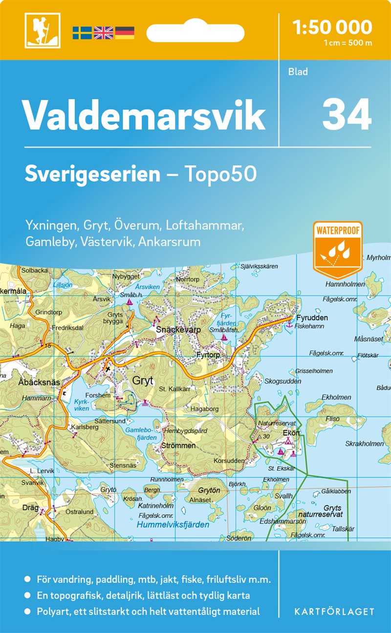 34 Valdemarsvik Sverigeserien Topo50