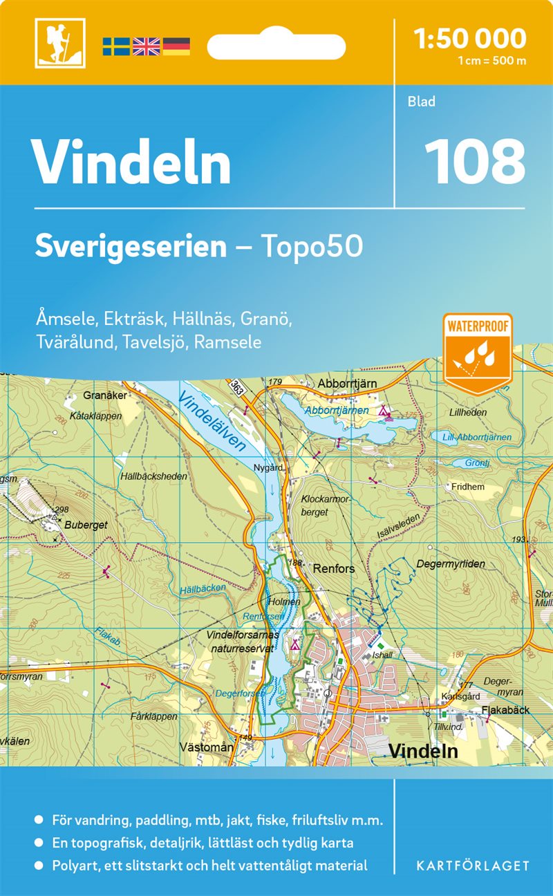 108 Vindeln Sverigeserien Topo50