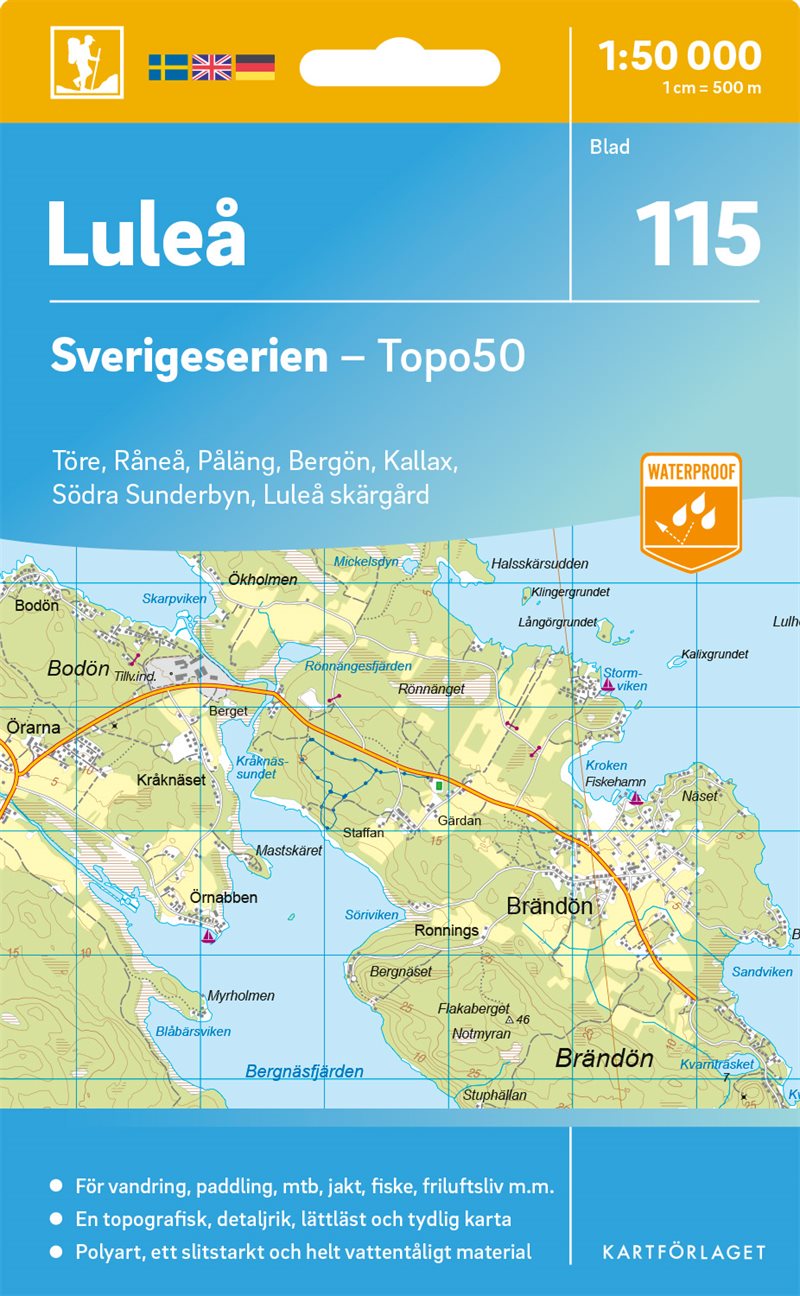 115 Luleå Sverigeserien Topo50