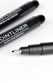 Fineliner PENTEL Pointliner 0,5mm svart