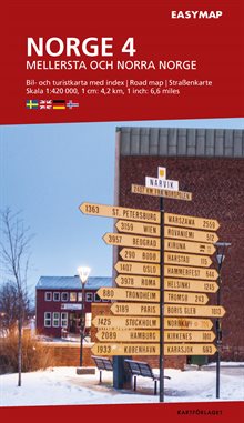 Mellersta och N. Norge 4 EasyMap, 1:420 000